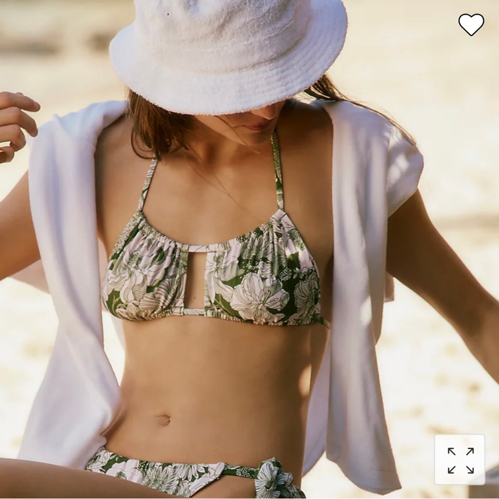 Jcrew open-front halter bikini with high-rise cheeky bottoms